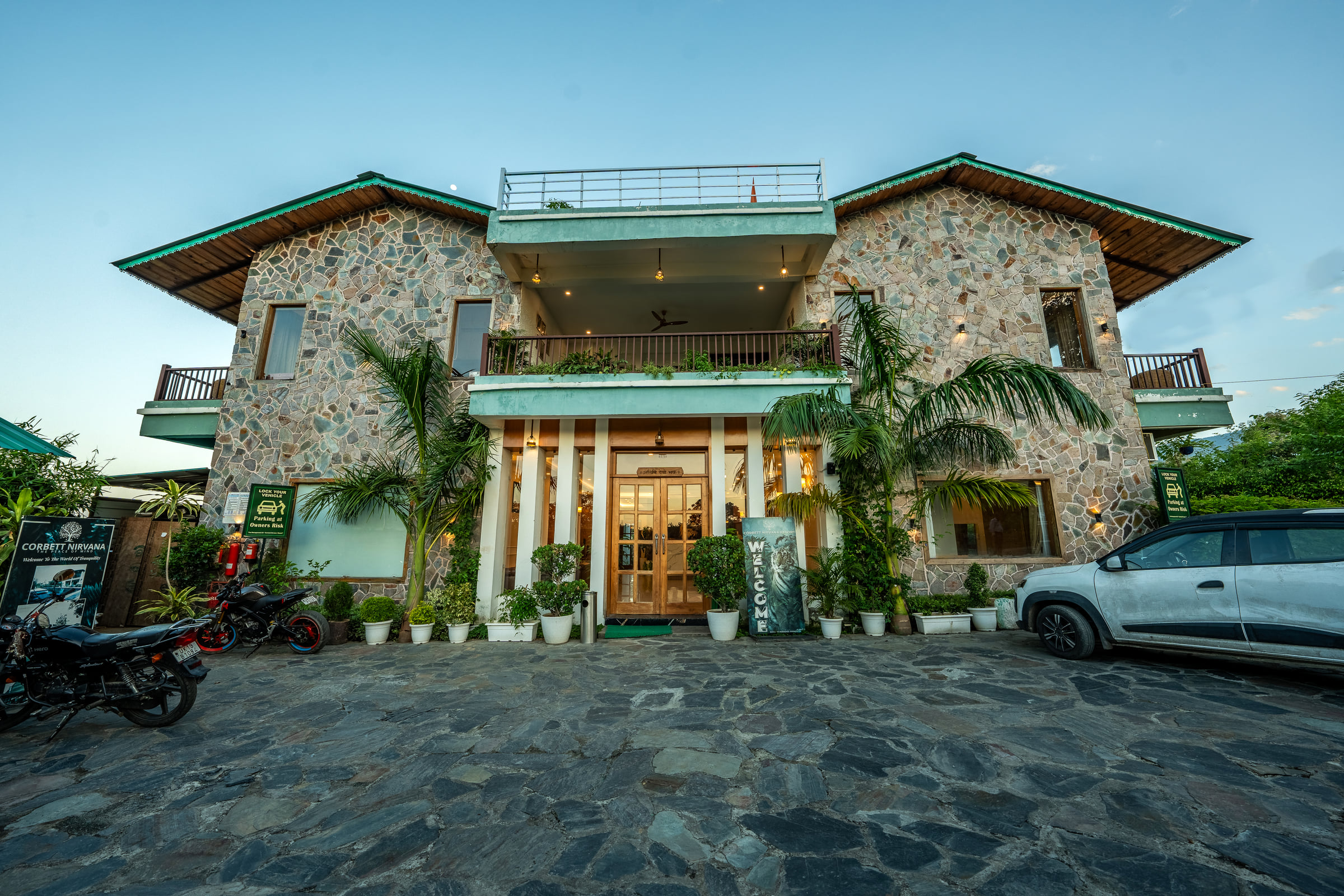 Facade of Corbett Nirvana Resort