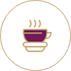 Group coffee cup and saucer icon