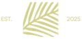 A graphic showing a stylised leaf design in green with 'EST.' on one side and '2025' on the other.