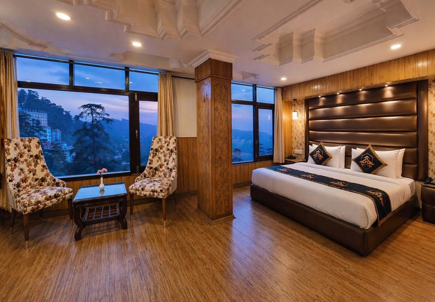 Centrally-heated Premium Valley View room at Hotel Kavin Anandam