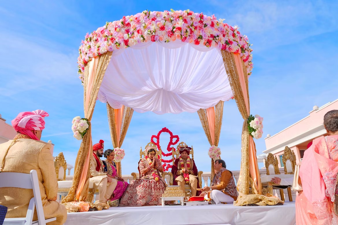 A wedding celebration hosted at Hotel Aarna Premier, Jaipur