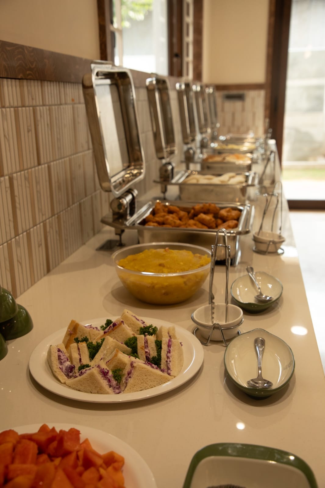 A dish freshly prepared at Café de Rosse, the in-house restaurant at Rossedale Suites & Hotel in Peelamedu, Coimbatore
