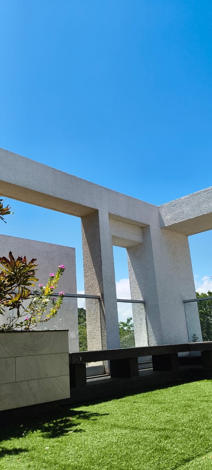 The open terrace at Rossedale Suites & Hotel in Peelamedu, Coimbatore