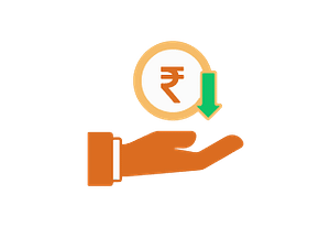 An icon representing the reduction in prices