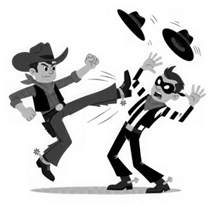 wild west stunt show