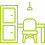 Icon for a Work desk and Chair