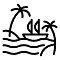 an icon of an island
