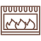 gas fire place icon