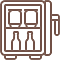 Mini refrigerator icon