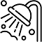 an icon of a shower head