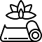 an icon of yoga mats