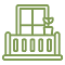 an icon of a balcony