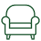an icon of a sofa chair
