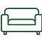 an icon of a sofa