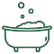 an icon of a bathtub