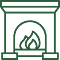 an icon of fireplace