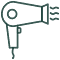 icon for a blow dryer