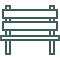icon for a wooden bench