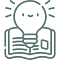 icon showcasing a book