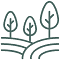 icon with trees in a garden