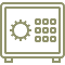 in room safe icon
