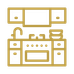 an icon of a kitchenette