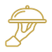 an icon indicating room service