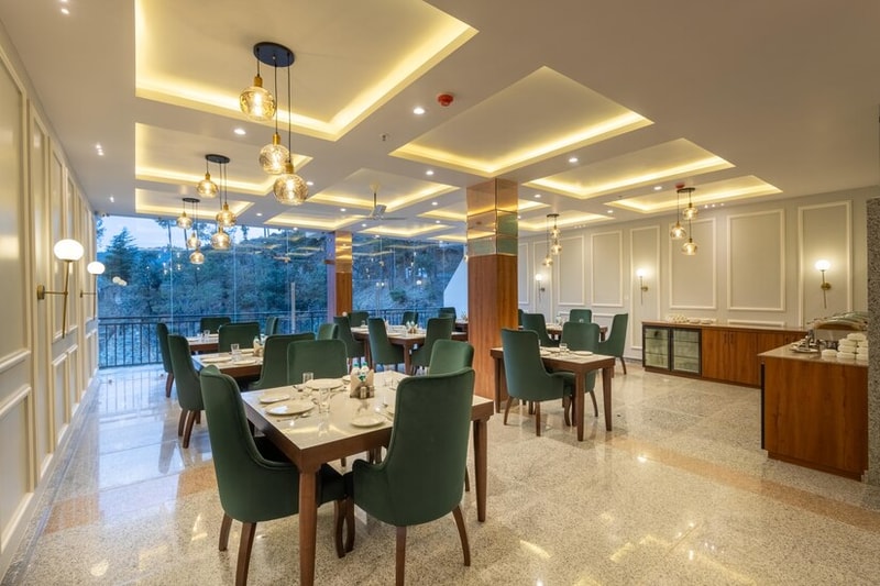 Lobby seating area at Kavin The Chail Resort, Chail