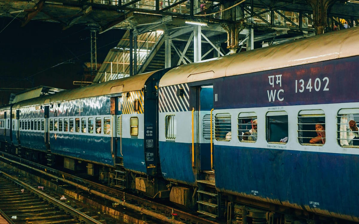 Train at Umaria Railway Station, the nearest railhead to Signum Resort, Bandhavgarh