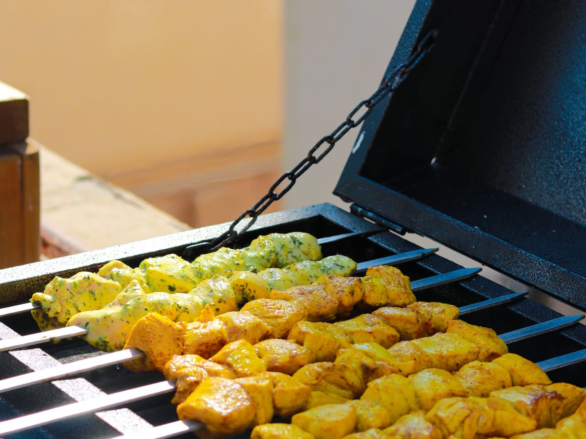 The barbecue grill set up at Signum Caf&eacute;, Signum CityScapes SKY Boutique Hotel, Indore