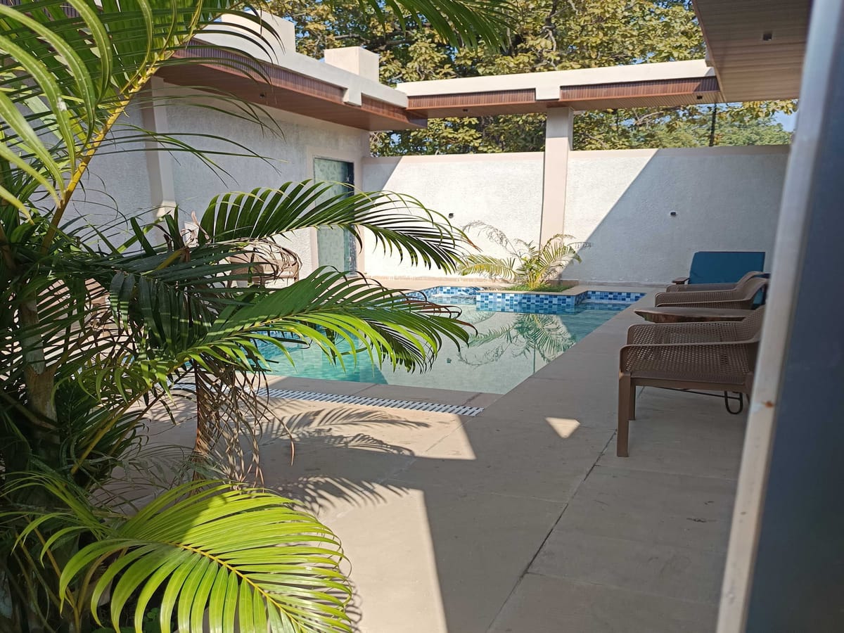 A deluxe room with private pool, Signum Resort, Bandhavgarh