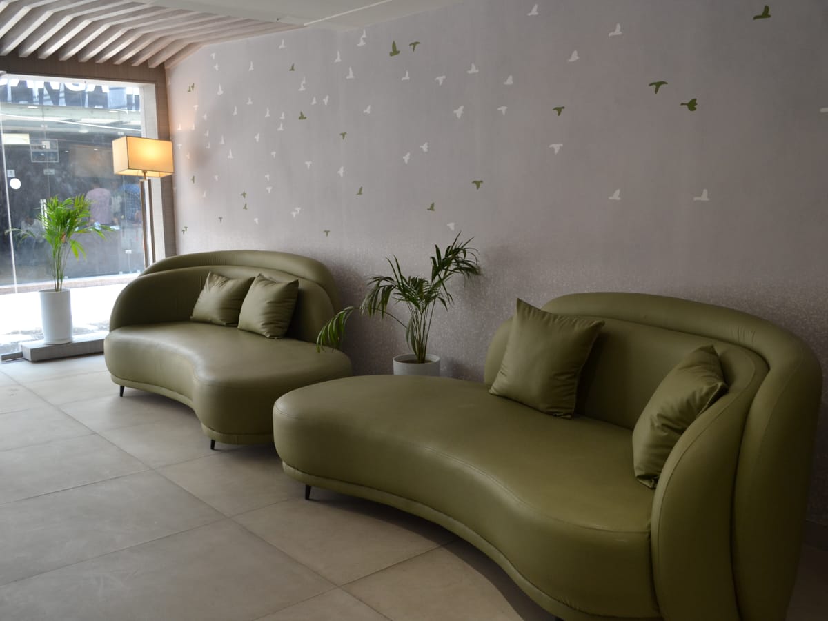 Lobby seating at Signum Tathastu Boutique Hotel, Haridwar