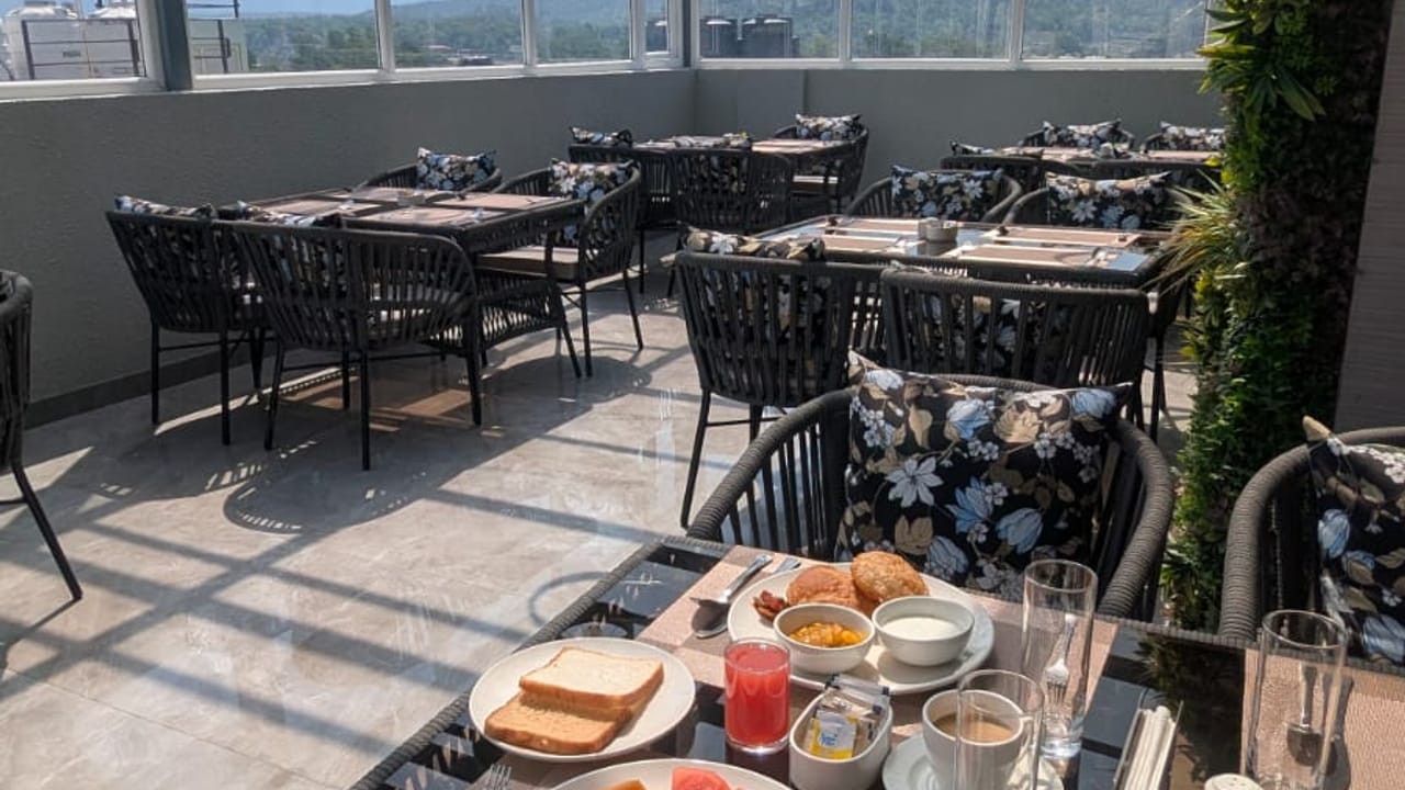 The view from Signum Caf&eacute; at Signum Tathastu Boutique Hotel, Haridwar