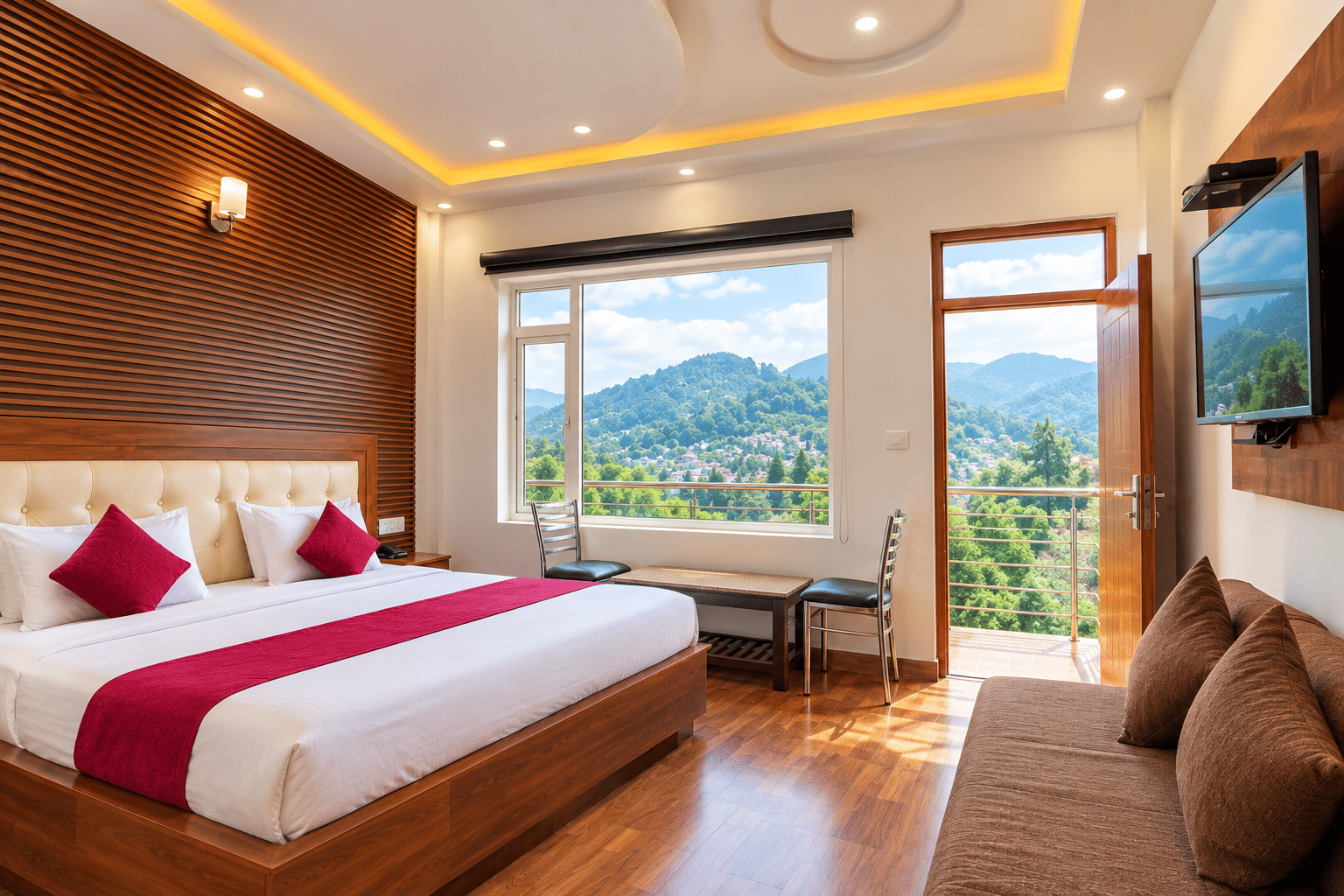 Deluxe Room with a balcony door, Hotel Snow Ark Inn