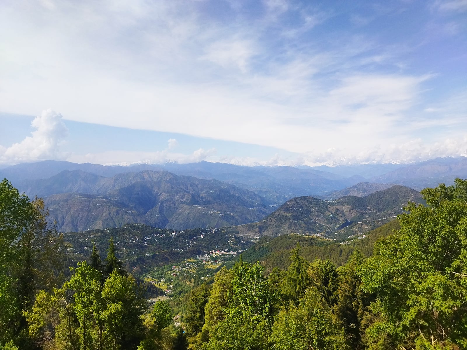 Green ridges and valleys around Dalhousie