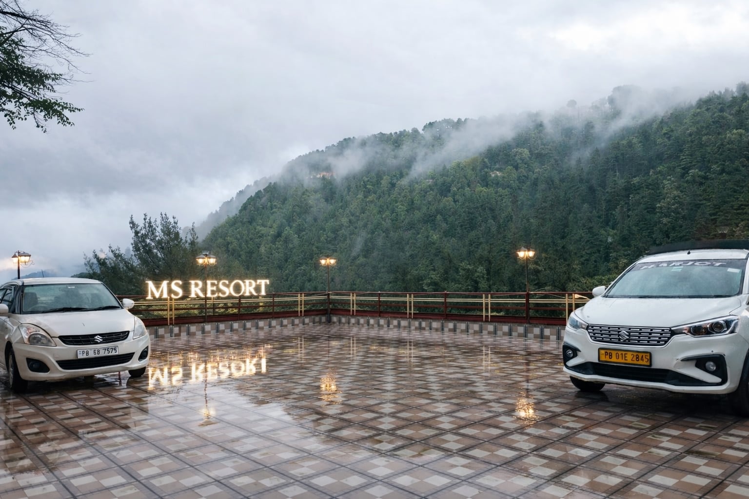 Drive-in parking at MS Resort