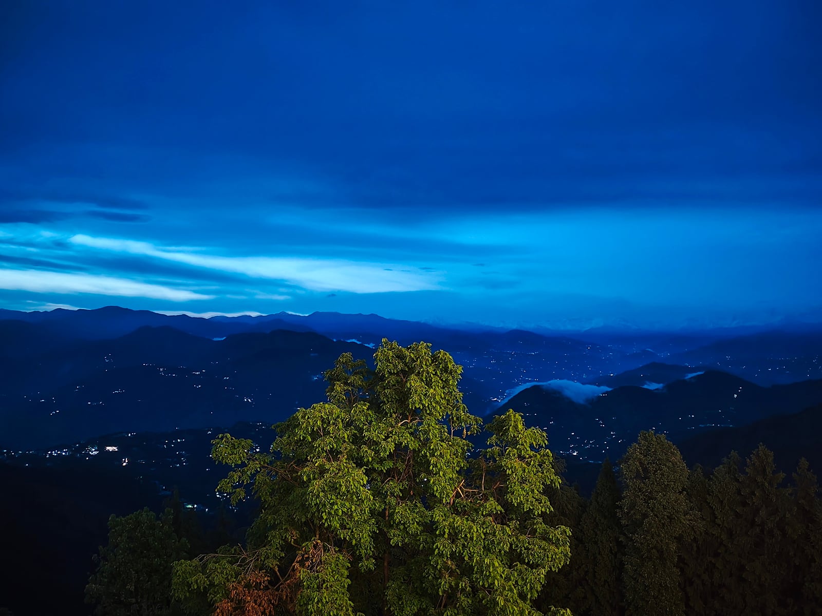 The valley at dusk, MS Resort, Dalhousie