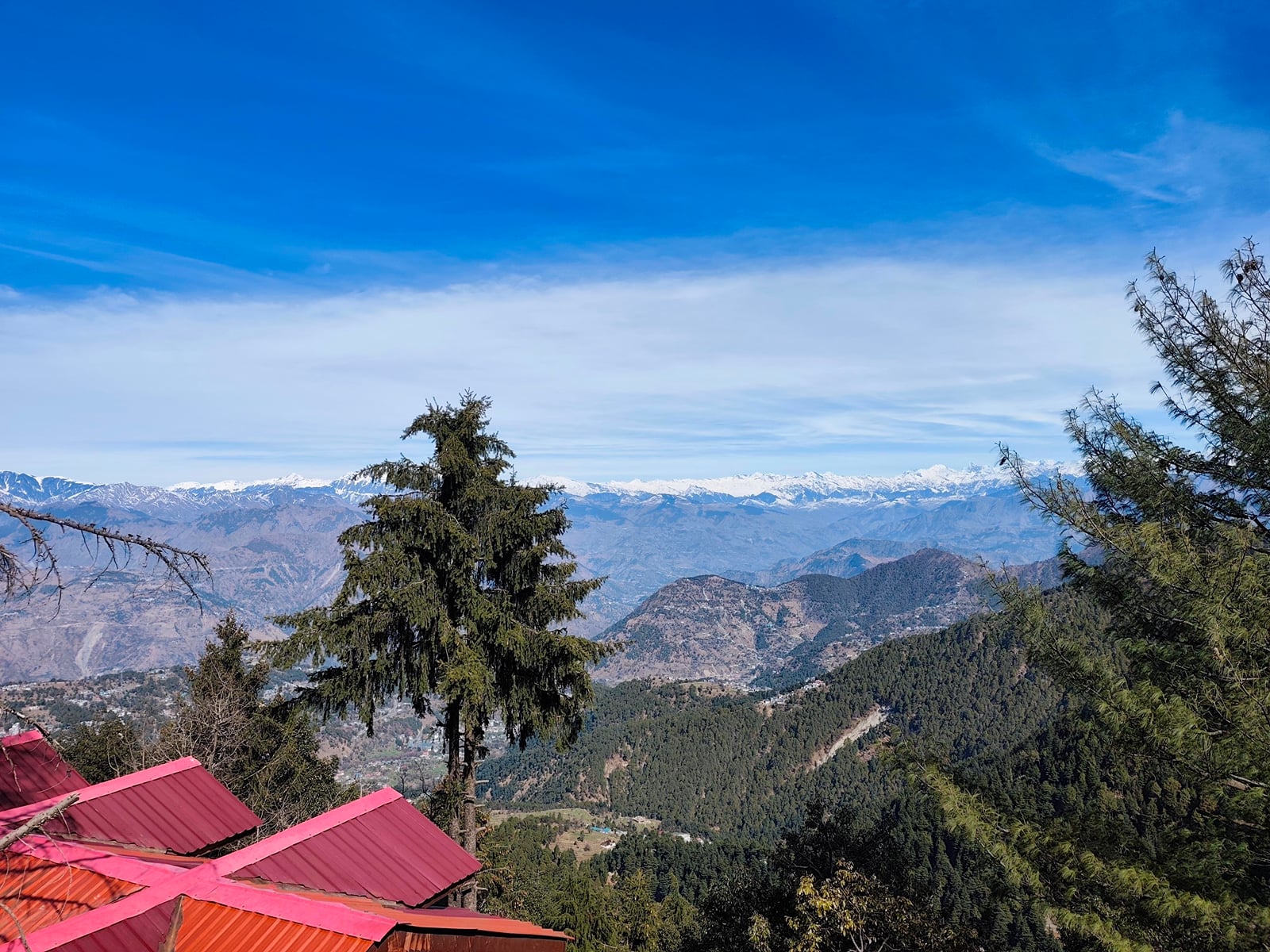 Valley view at MS Resort, Dalhousie