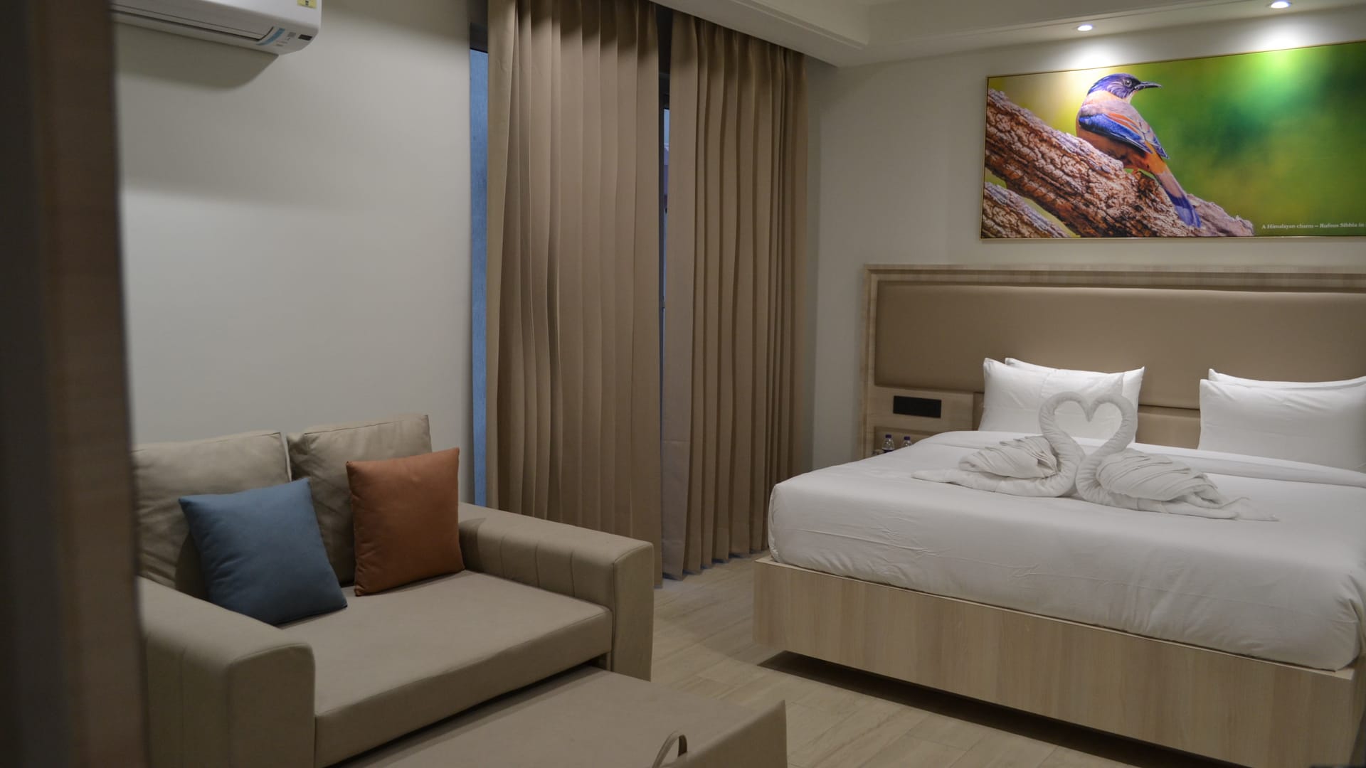 A Deluxe Double Room at Signum Tathastu Boutique Hotel, Haridwar