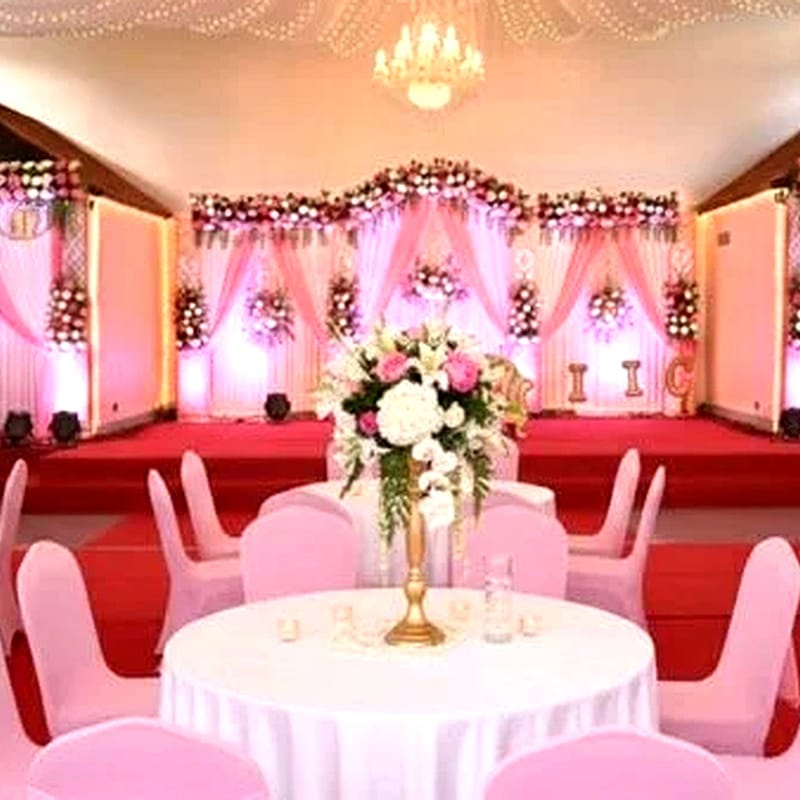 Banquet seating arrangement at Signum Resort, Bandhavgarh
