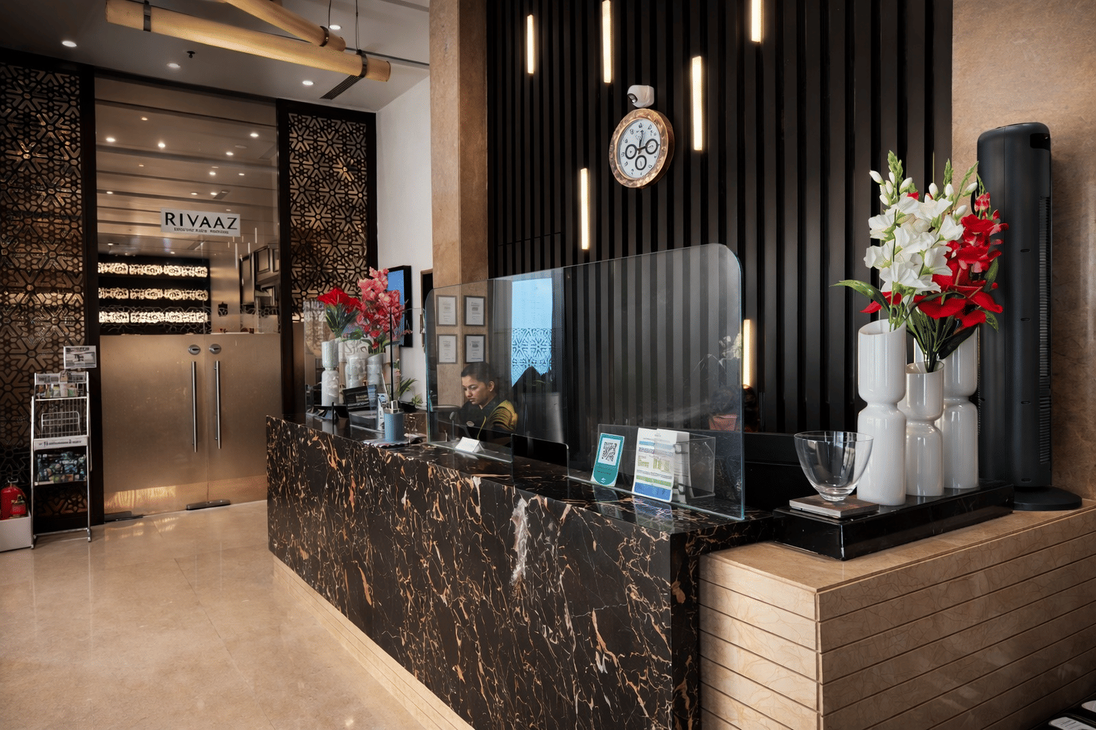 The Sahil Hotel front desk
