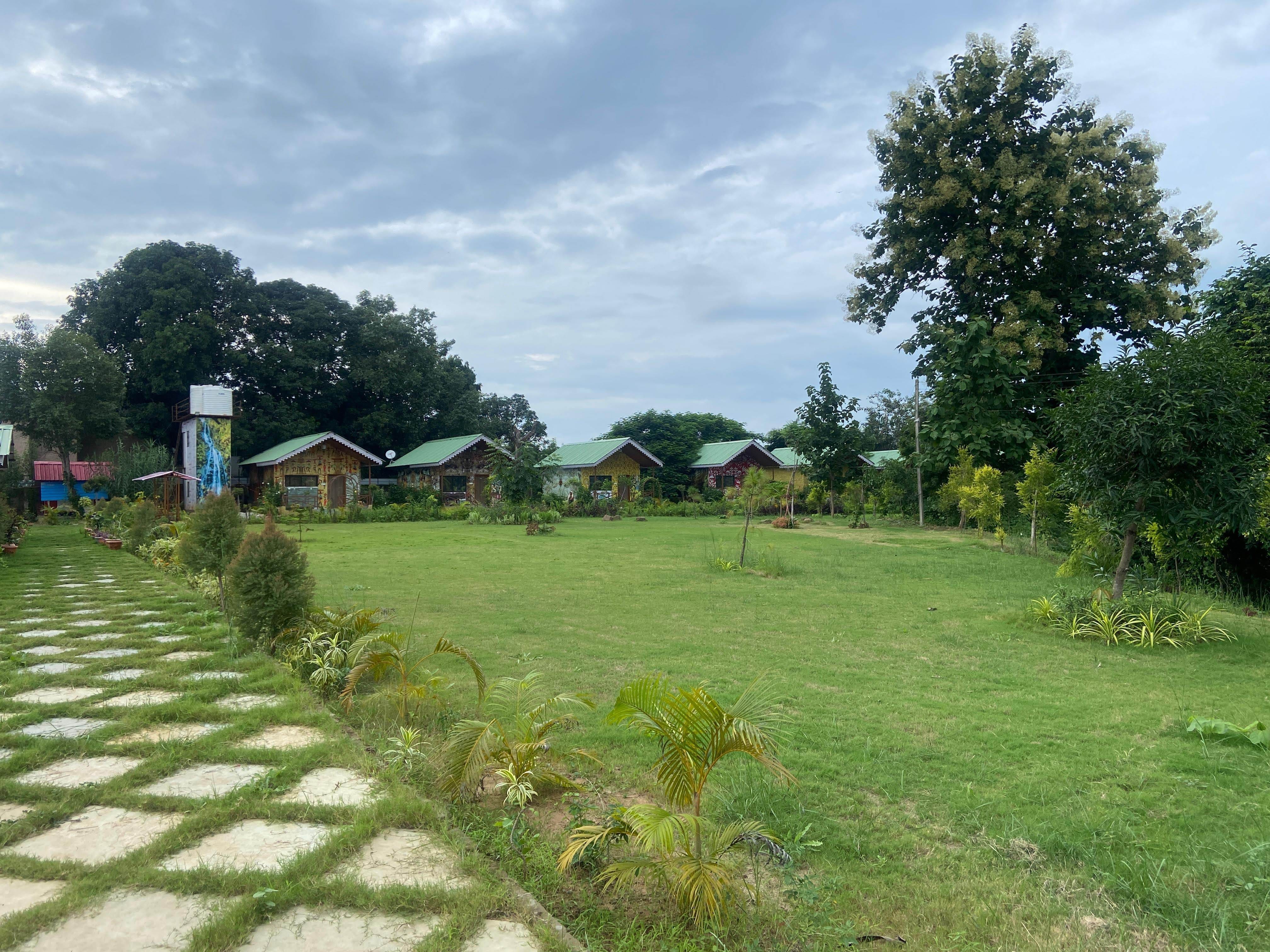 Garden cafe and bar on the lawn