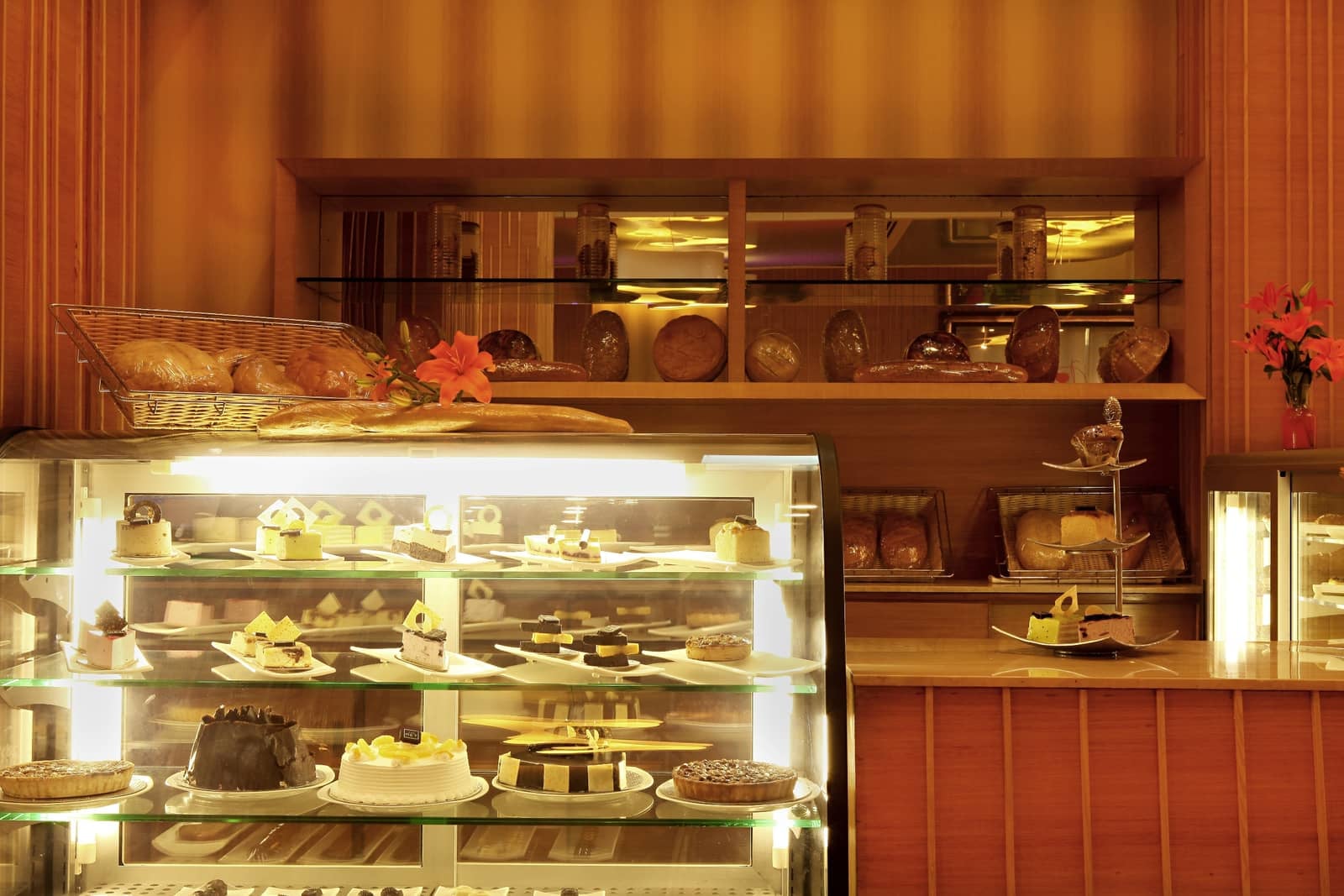 A spread of pastries and canapés at the Zing GourMET Shop