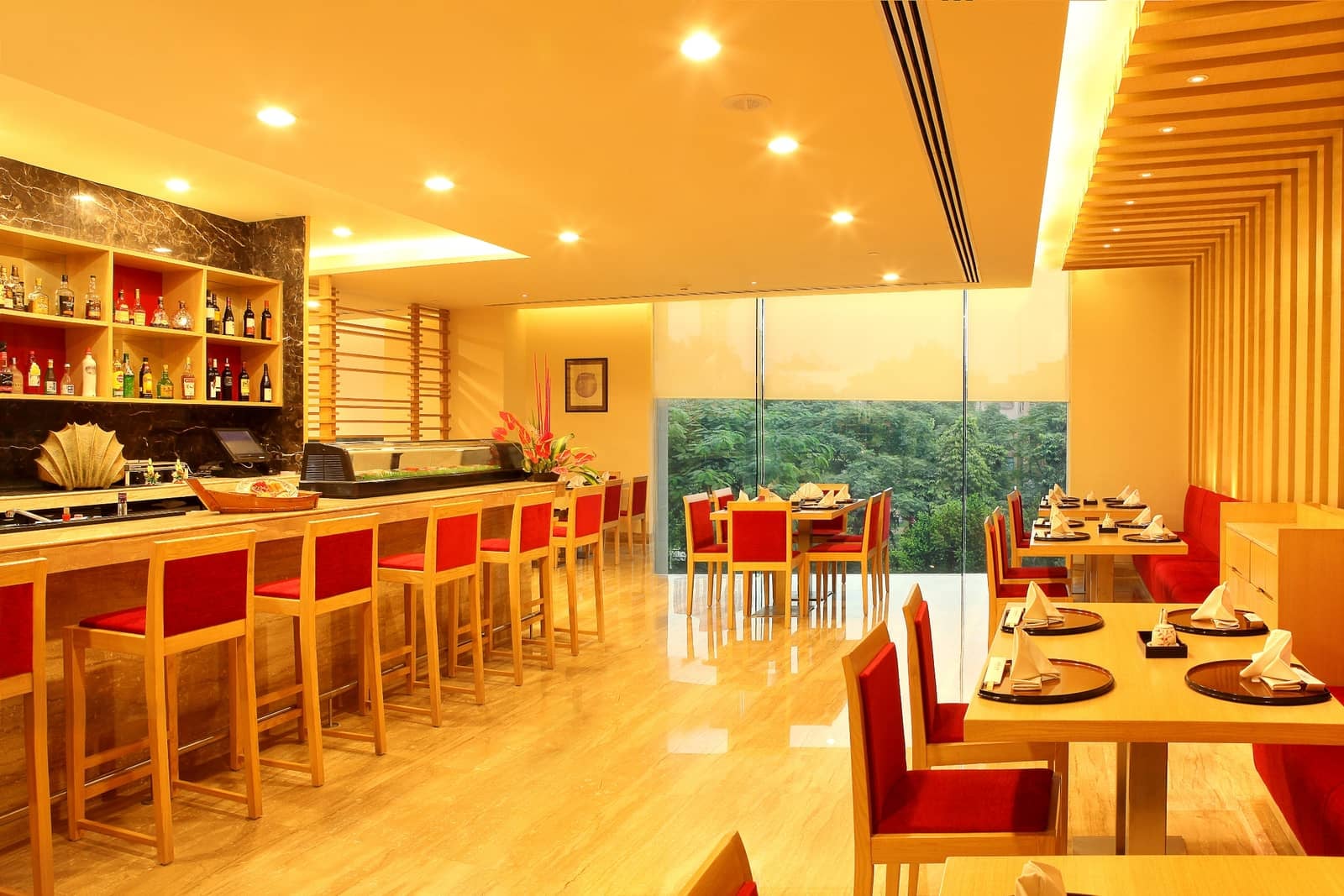 The dining room at Sakura