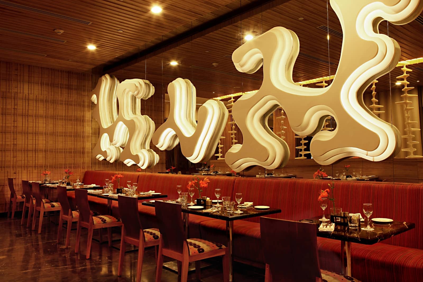 The dining room at Zing