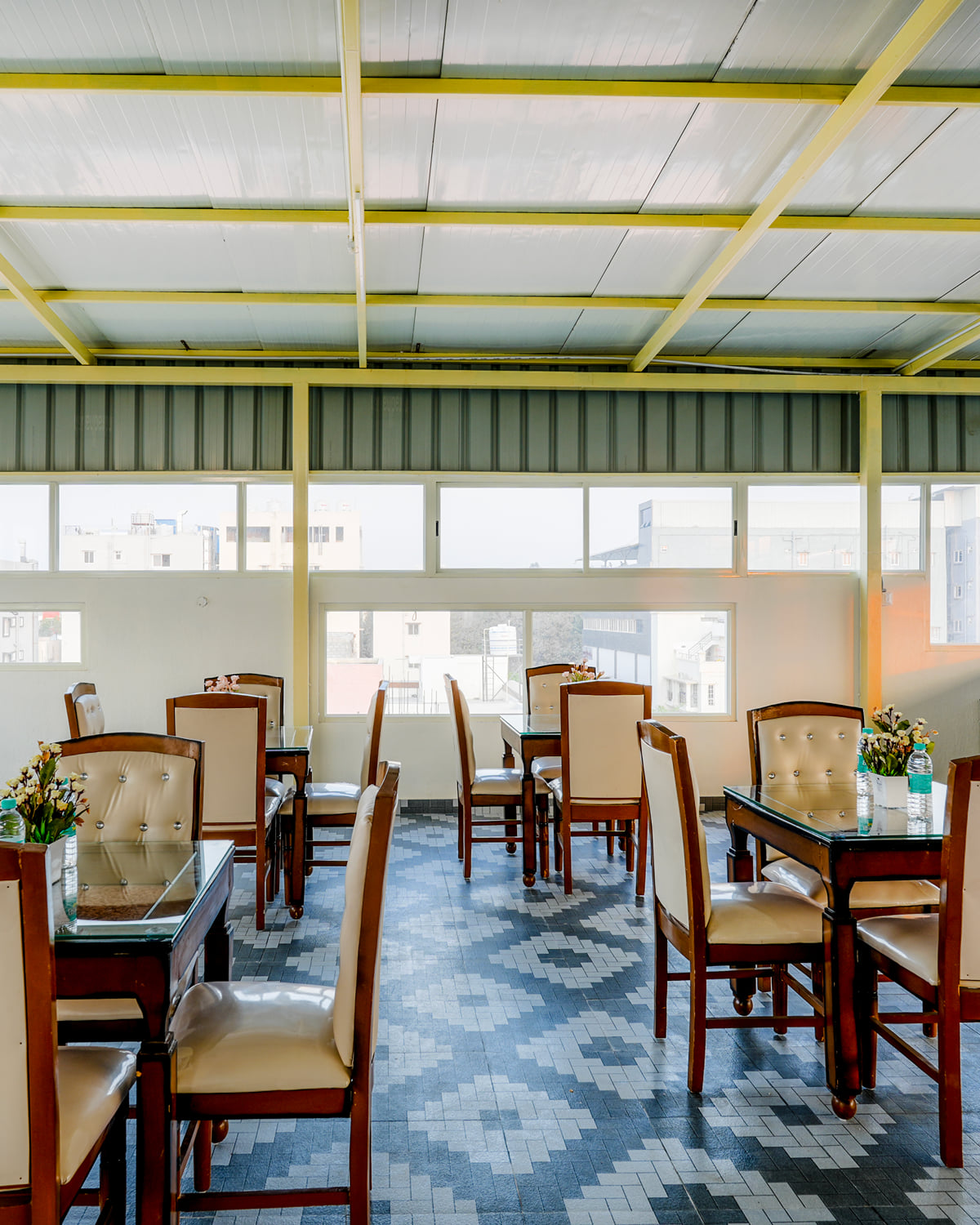 R D Restaurant, the rooftop dining room at RD Hotels, Peenya