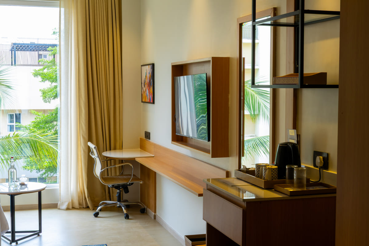 Writing desk and chair in an Executive King room