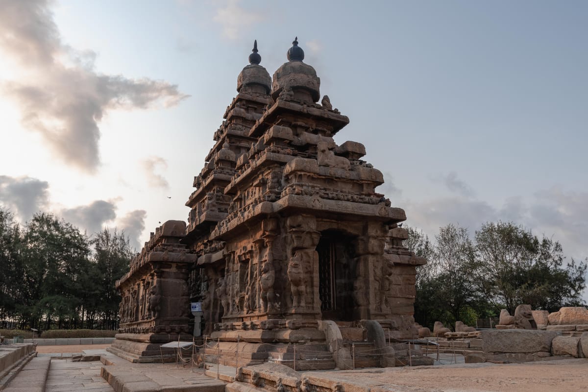 Stone shore temples at Mahabalipuram