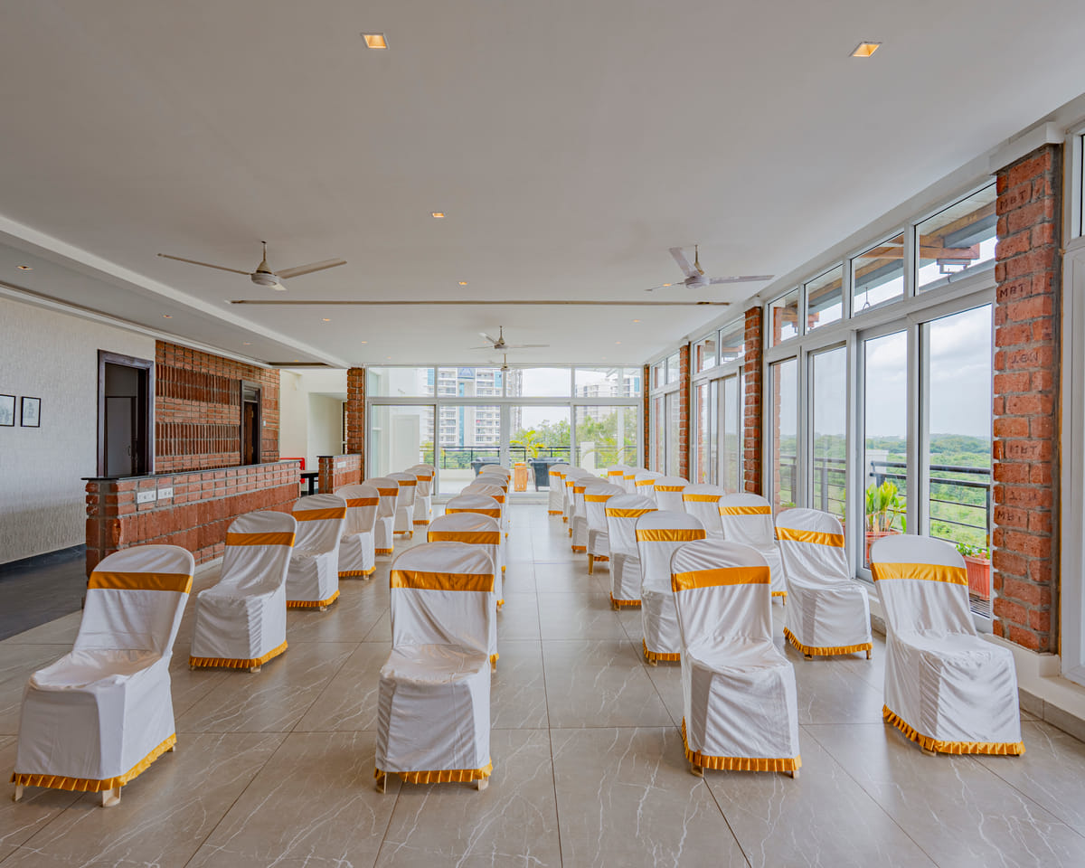 The terrace banquet hall