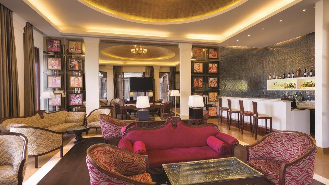 Liquid Lounge seating at Ramada by Wyndham Udaipur Resort and Spa